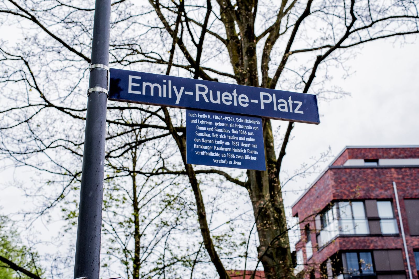 Emily-Ruete-Platz im Bezirk Hamburg-Nord